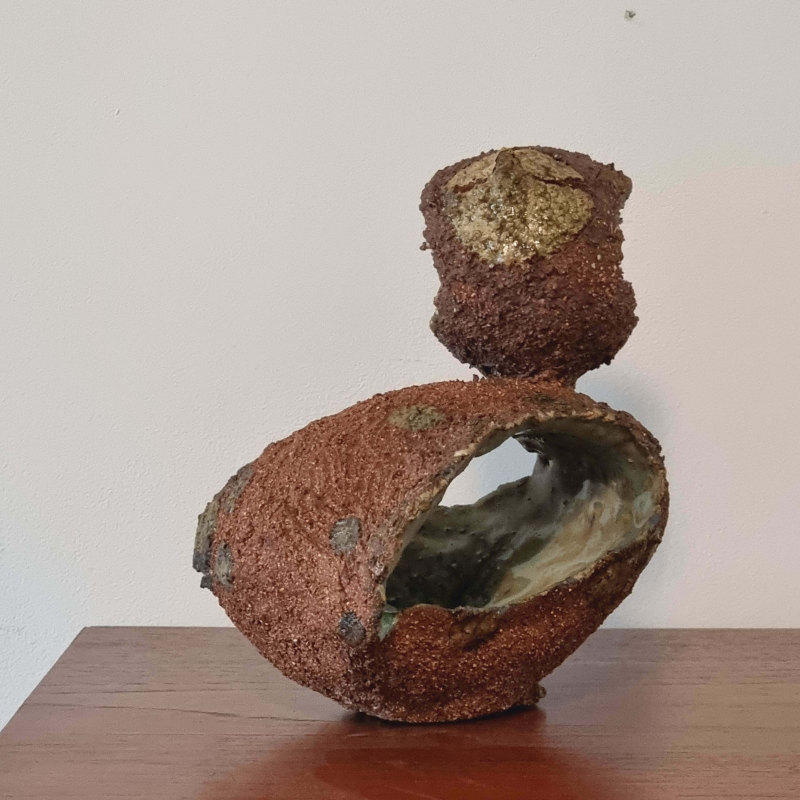 10634.0 Tyra Lundgren, Sculpture In Stoneware, Sweden 1960s photo