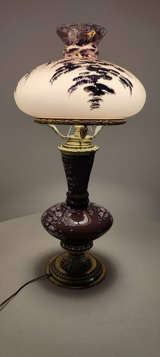 photo vinterior Bronze And Glass Table Lamp. Spain, 50s