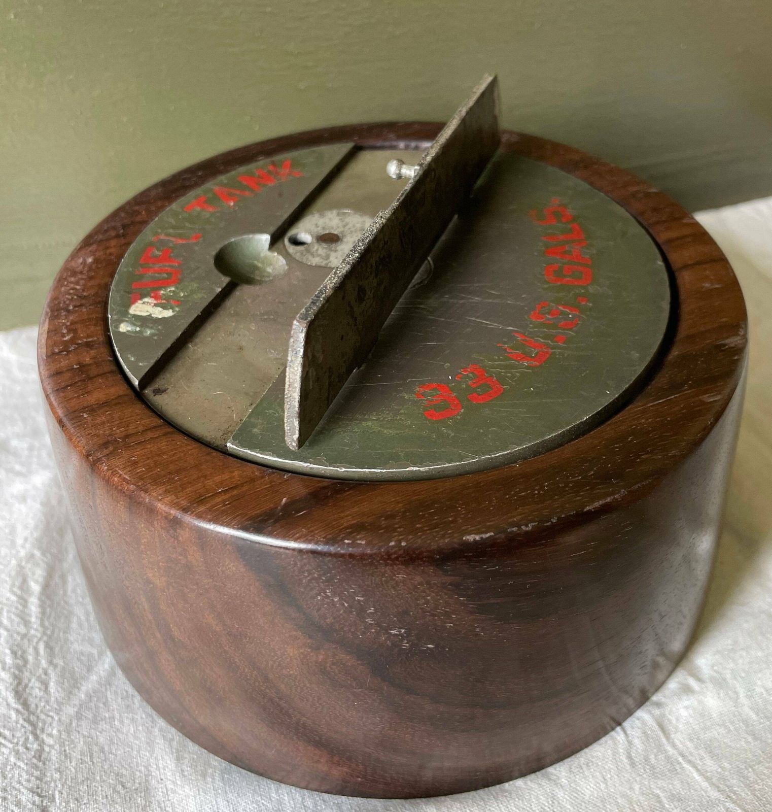Us Air Force Airplane Filler Cap Wooden Bowl Lid photo 110.0