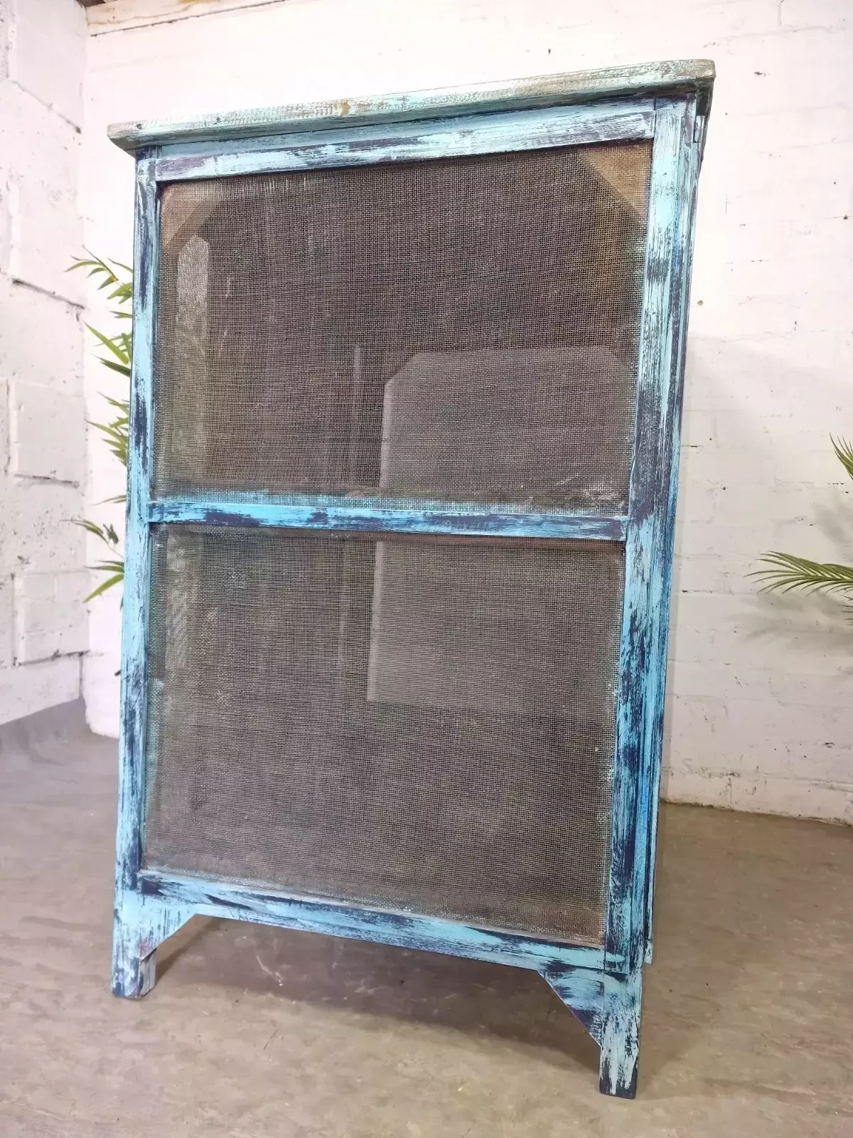Furniture Large Vintage Indian Kitchen Island Sideboard Console Table Drinks Tv Cabinet photo