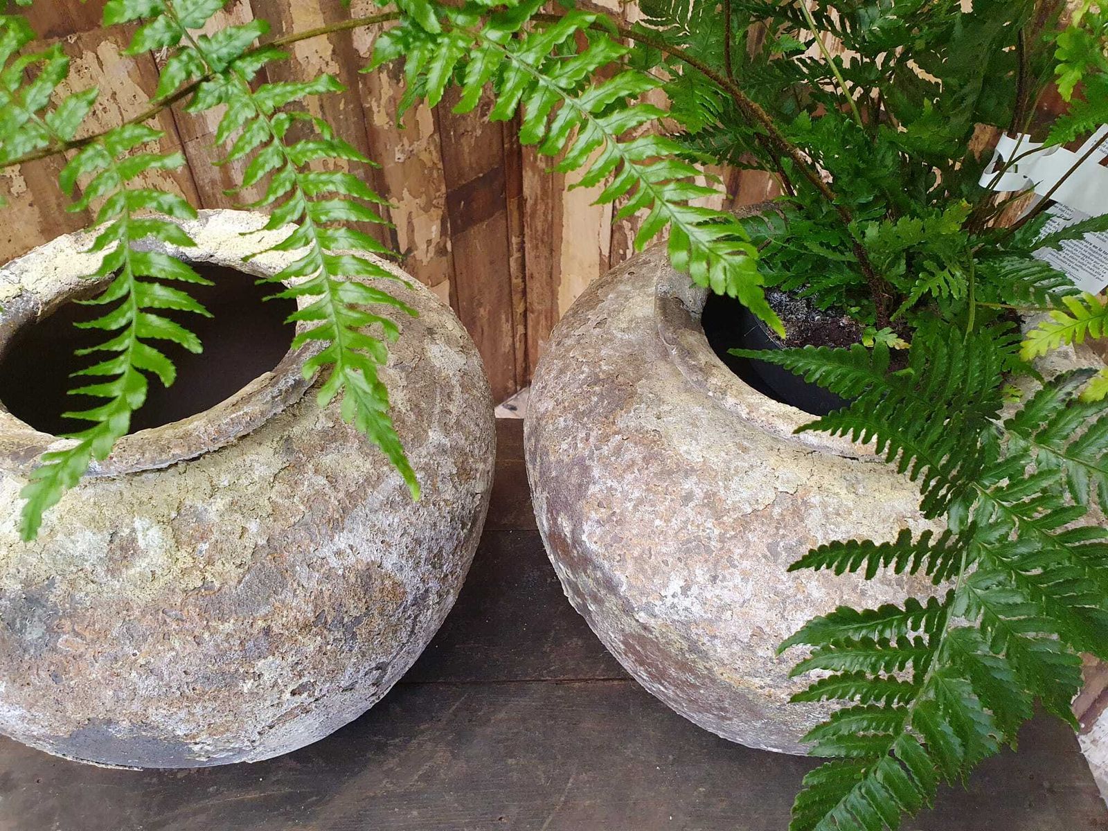 345.0 Antique Italian Mineral Glaze Pot photo