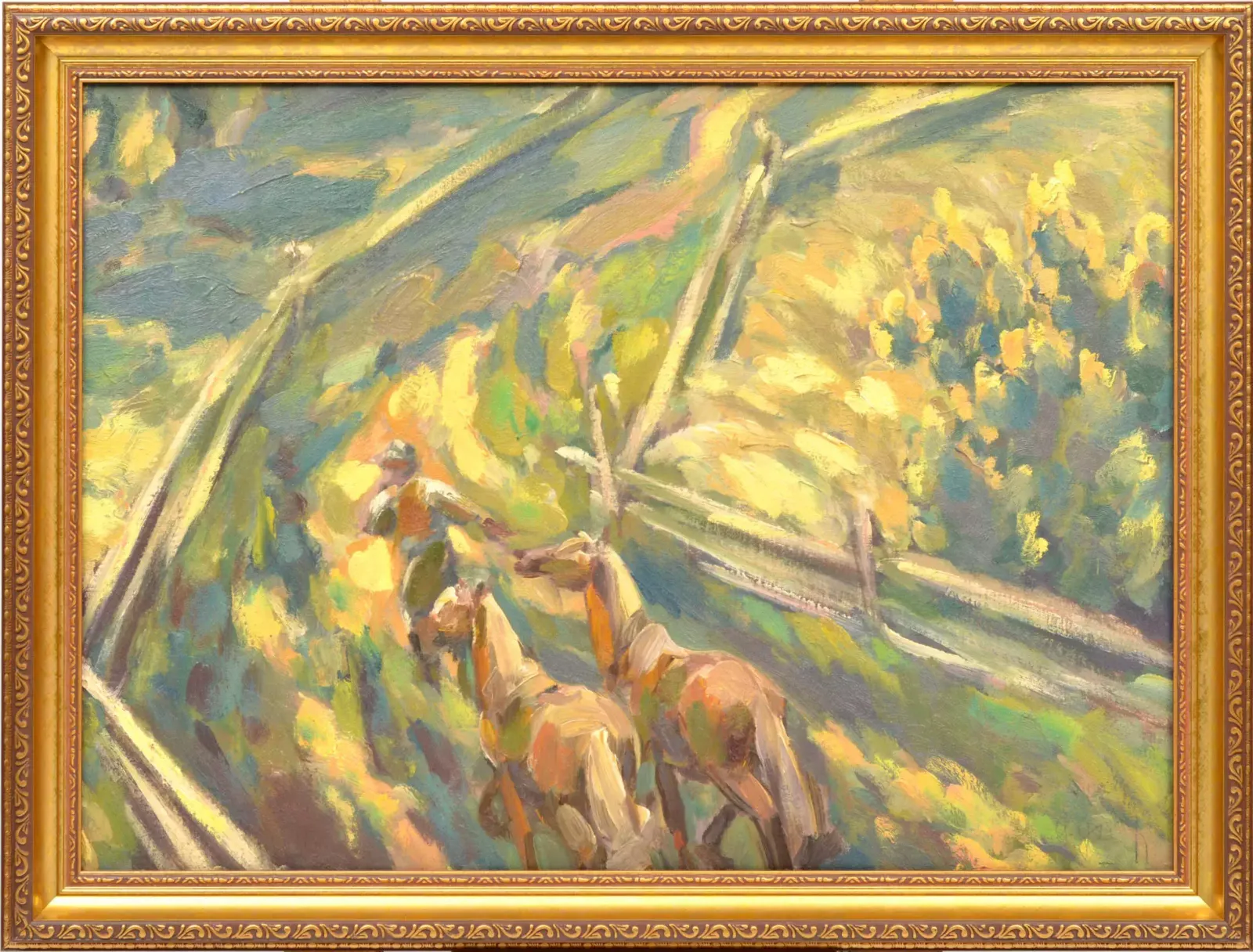 Horses Painting, Early 20th Century