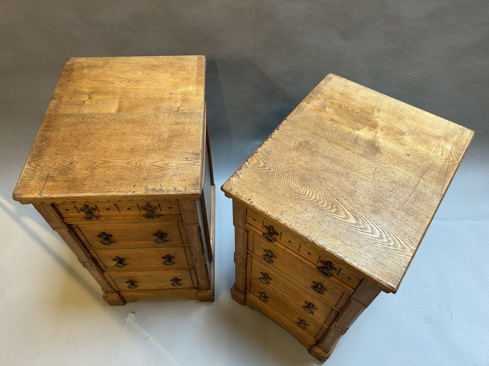 Pair Gothic Bedside Chests Of Drawers photo vinterior