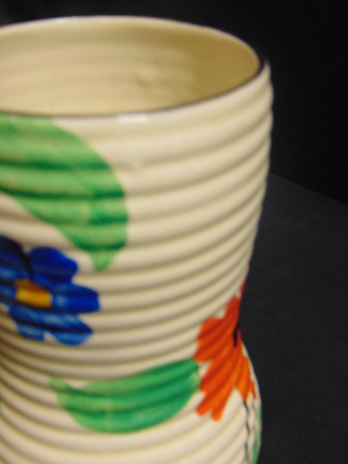 Art Deco Wade Heath Hand Painted Vase photo vintage