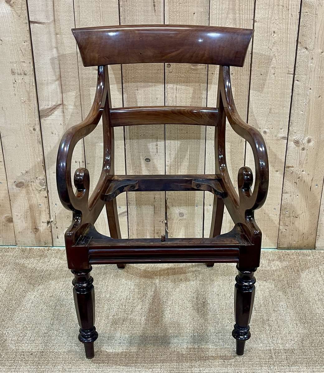 19th Century English Mahogany Armchair photo buy