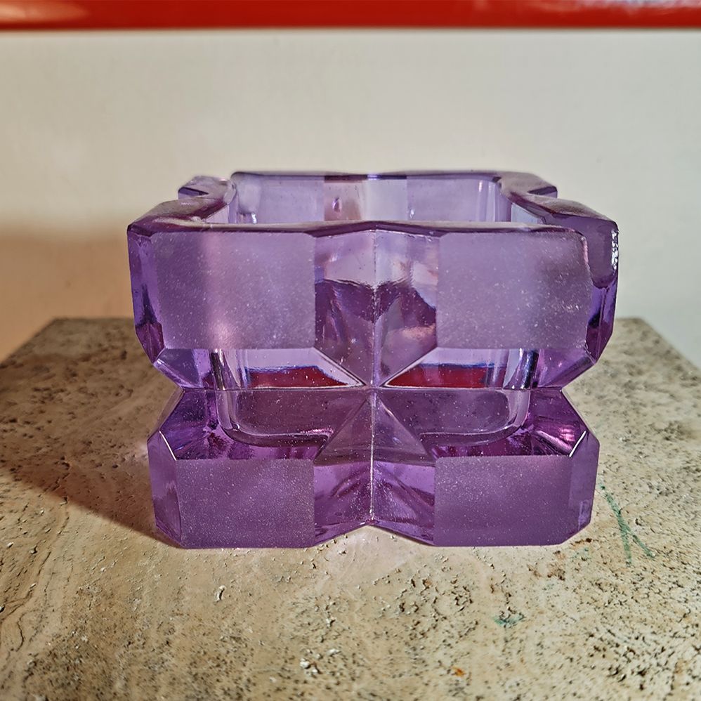 1970s Purple Smoking Set By Antonio Imperatore In Murano Glass . Made In Italy photo 311.0