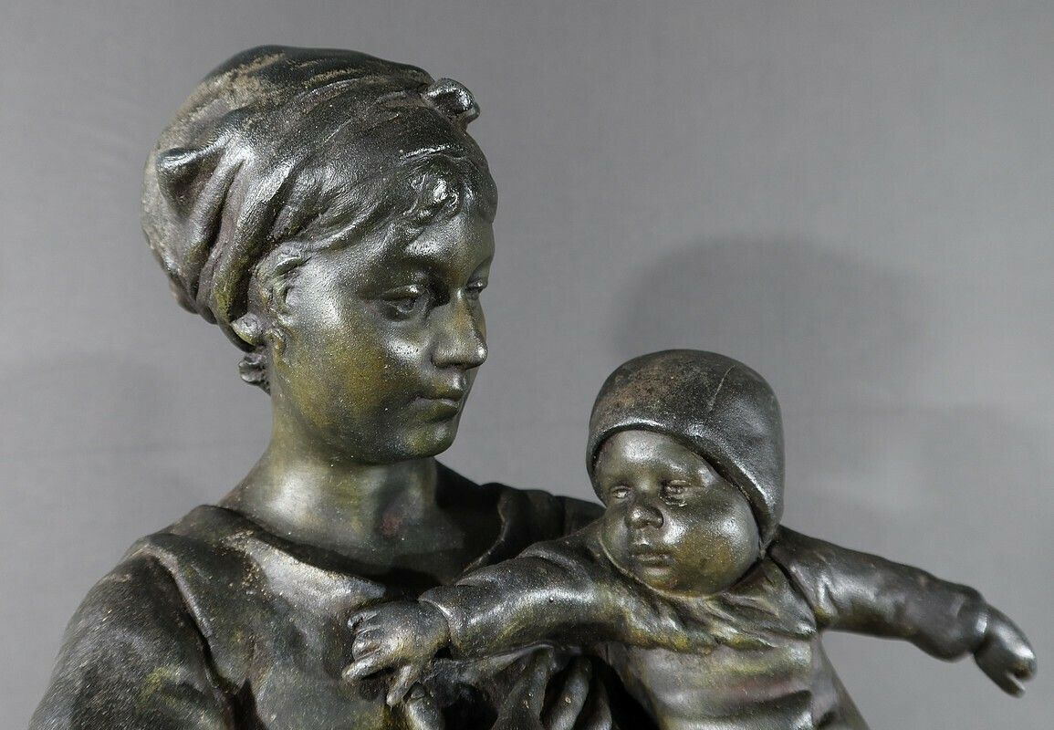 Art Statue Regulates By Steiner Late 19th photo
