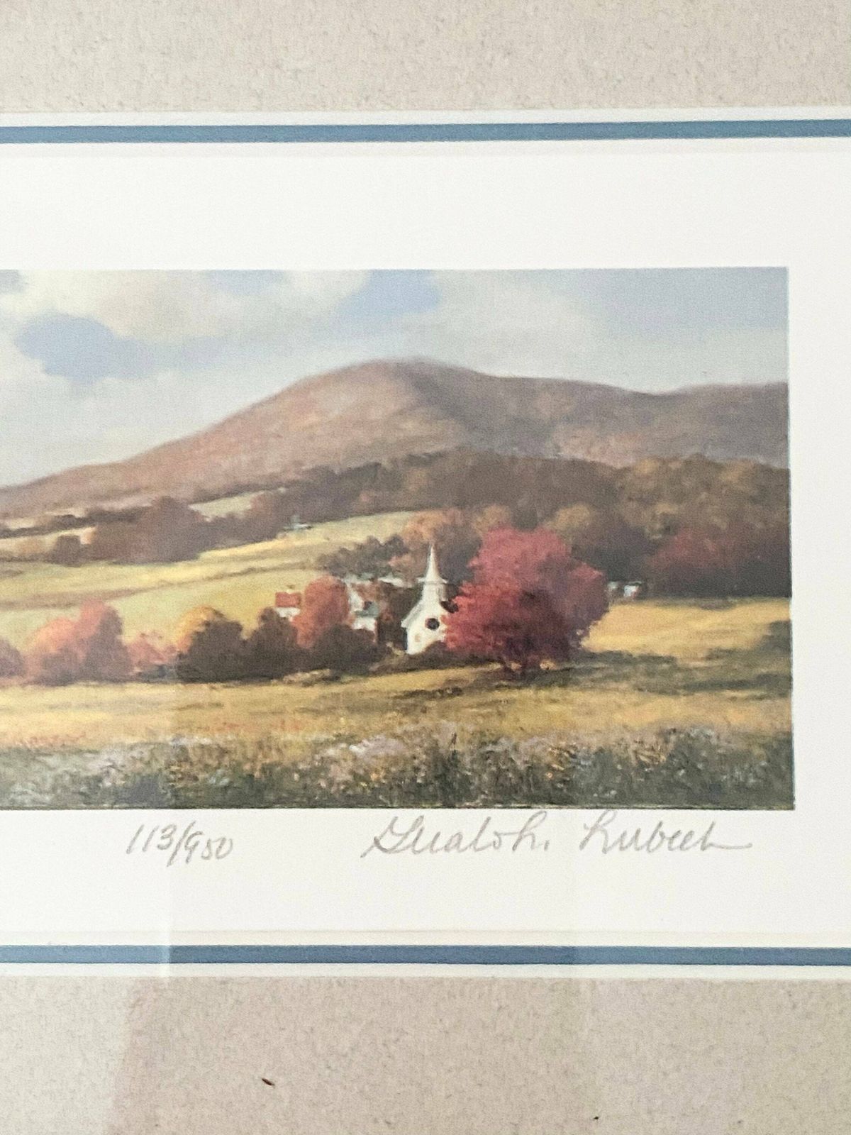 Gerald L Lubeck Limited Edition Print, Landscape Etching, Signed Print, American Listed Artist photo for sale