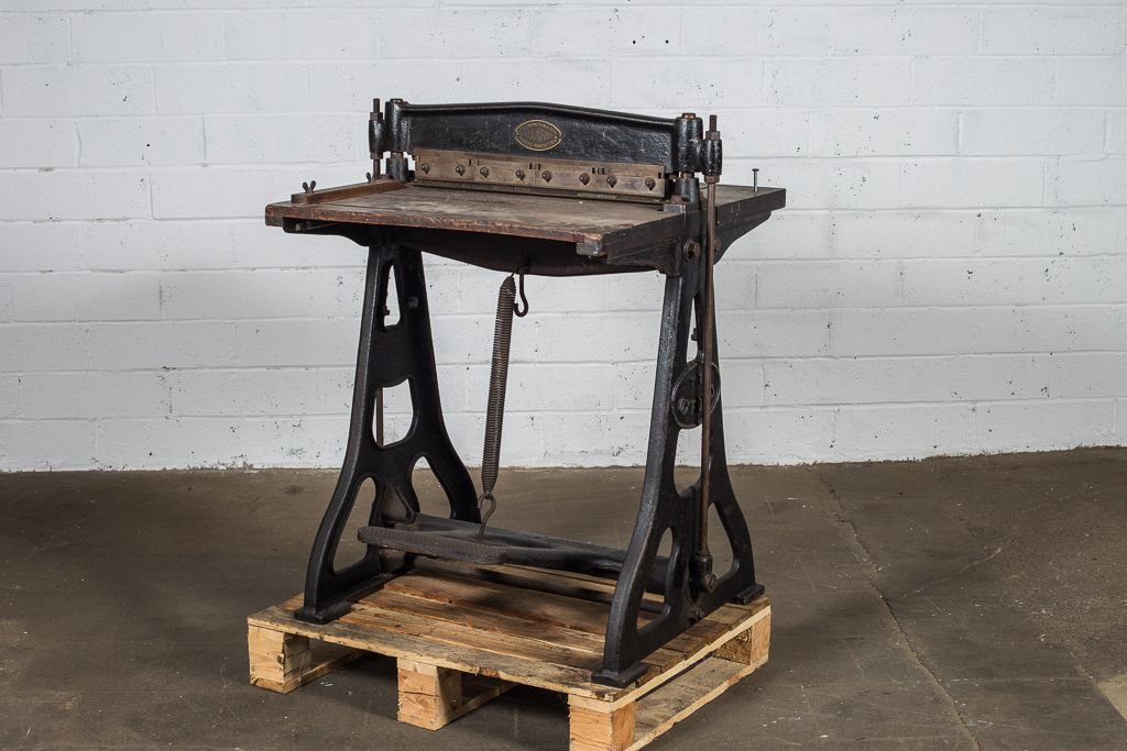 Vintage Industrial Table Press photo for sale