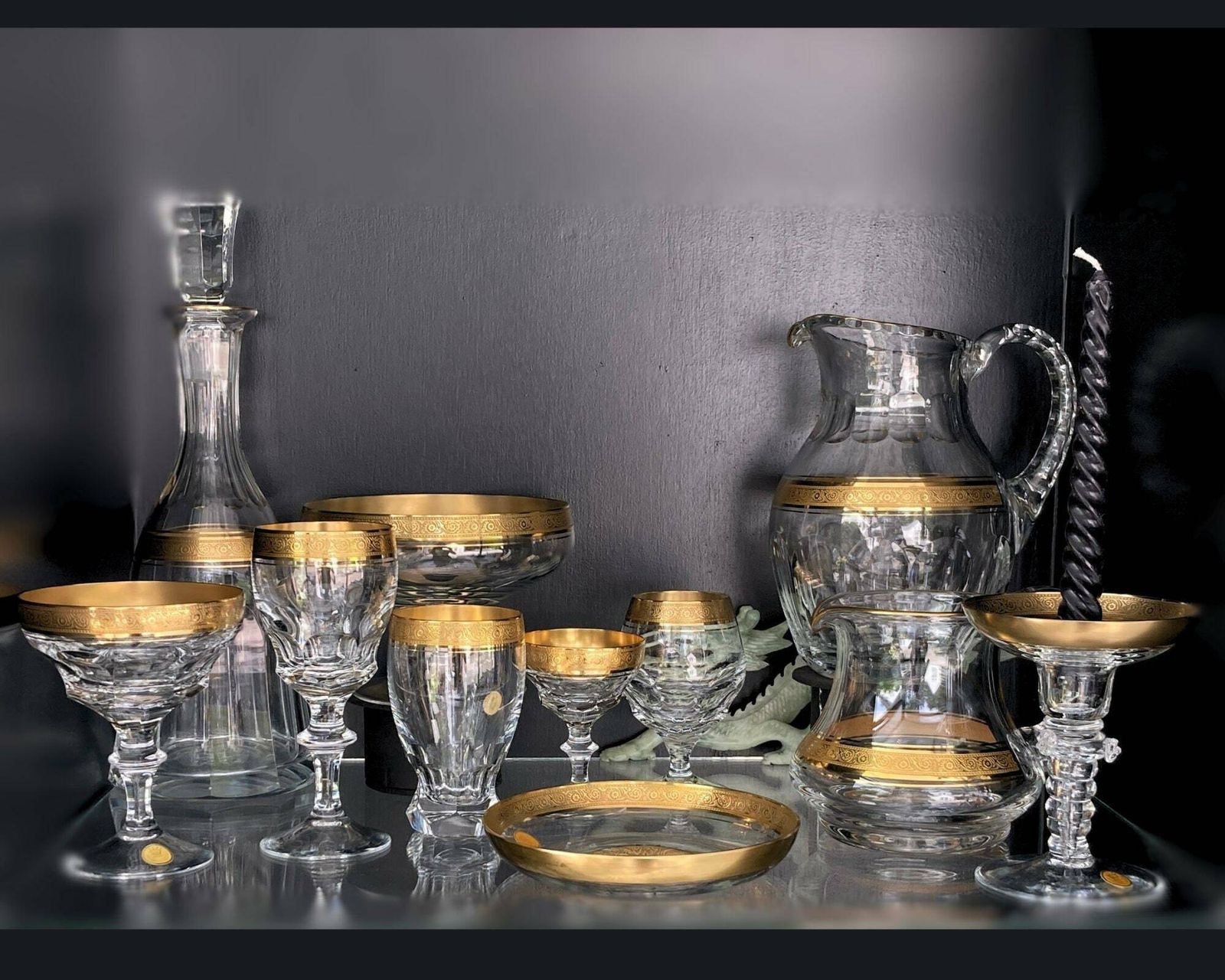 Kristallen Champagneglazen | 2 Stuks Grote Coupes | Theresienthal Bernadotte | Gesigneerd photo buy