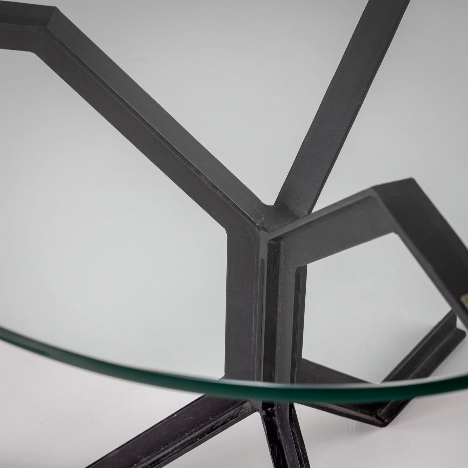 Iron And Glass Side Tables, 20th Century photo 3500.0
