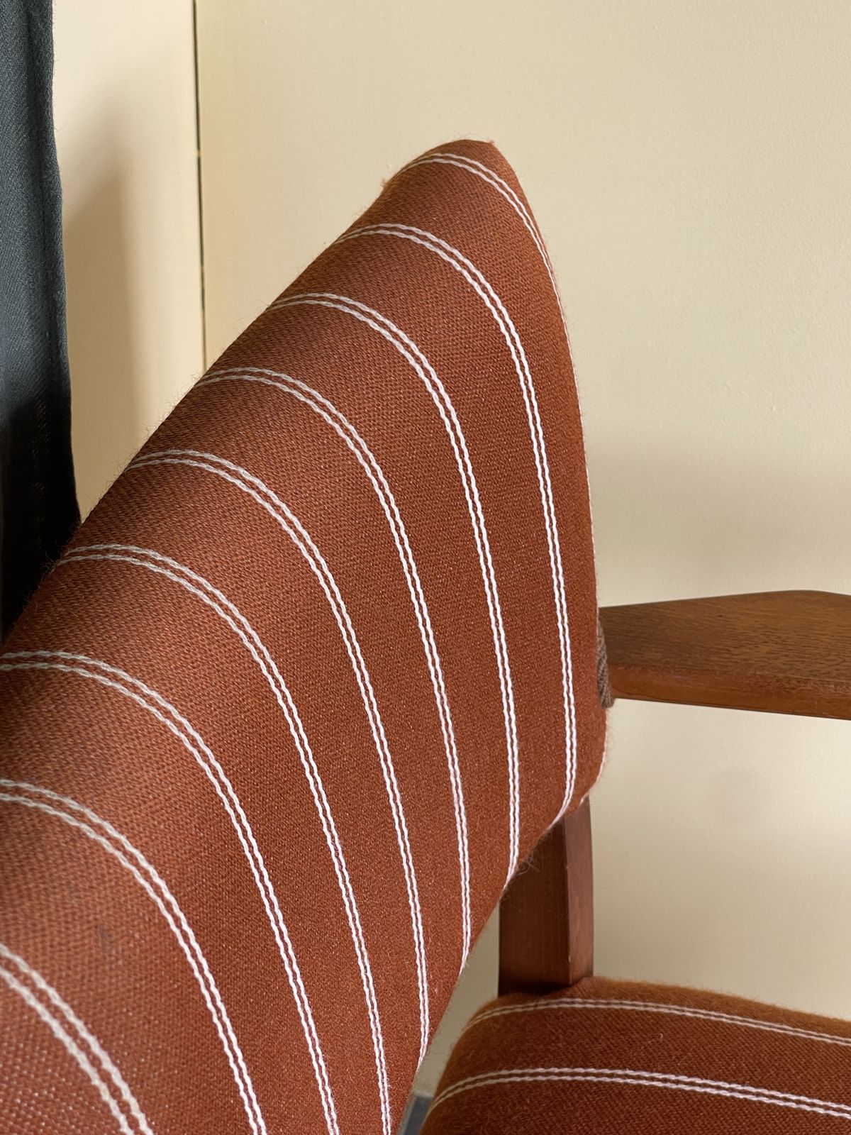 photo furniture Danish Striped Occasional Chair
