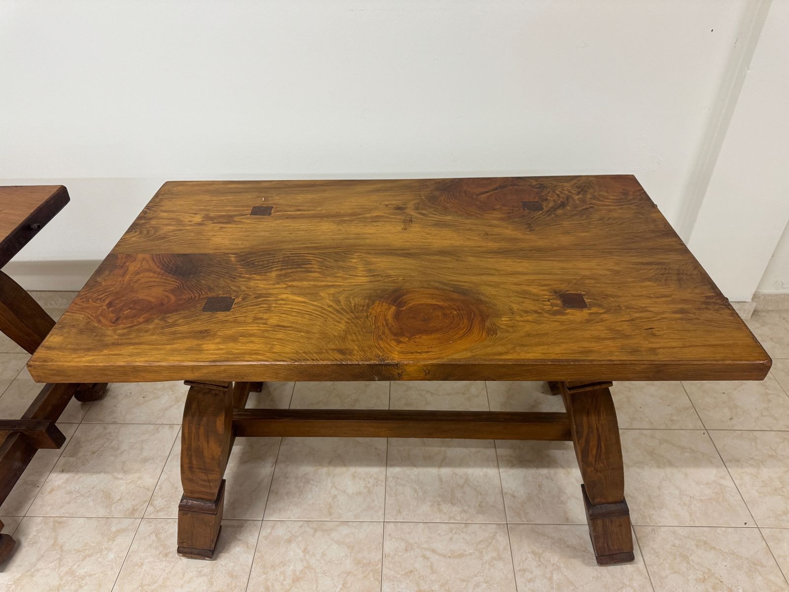 photo vinterior Pair Of Italian Brutalist Hall Side Tables