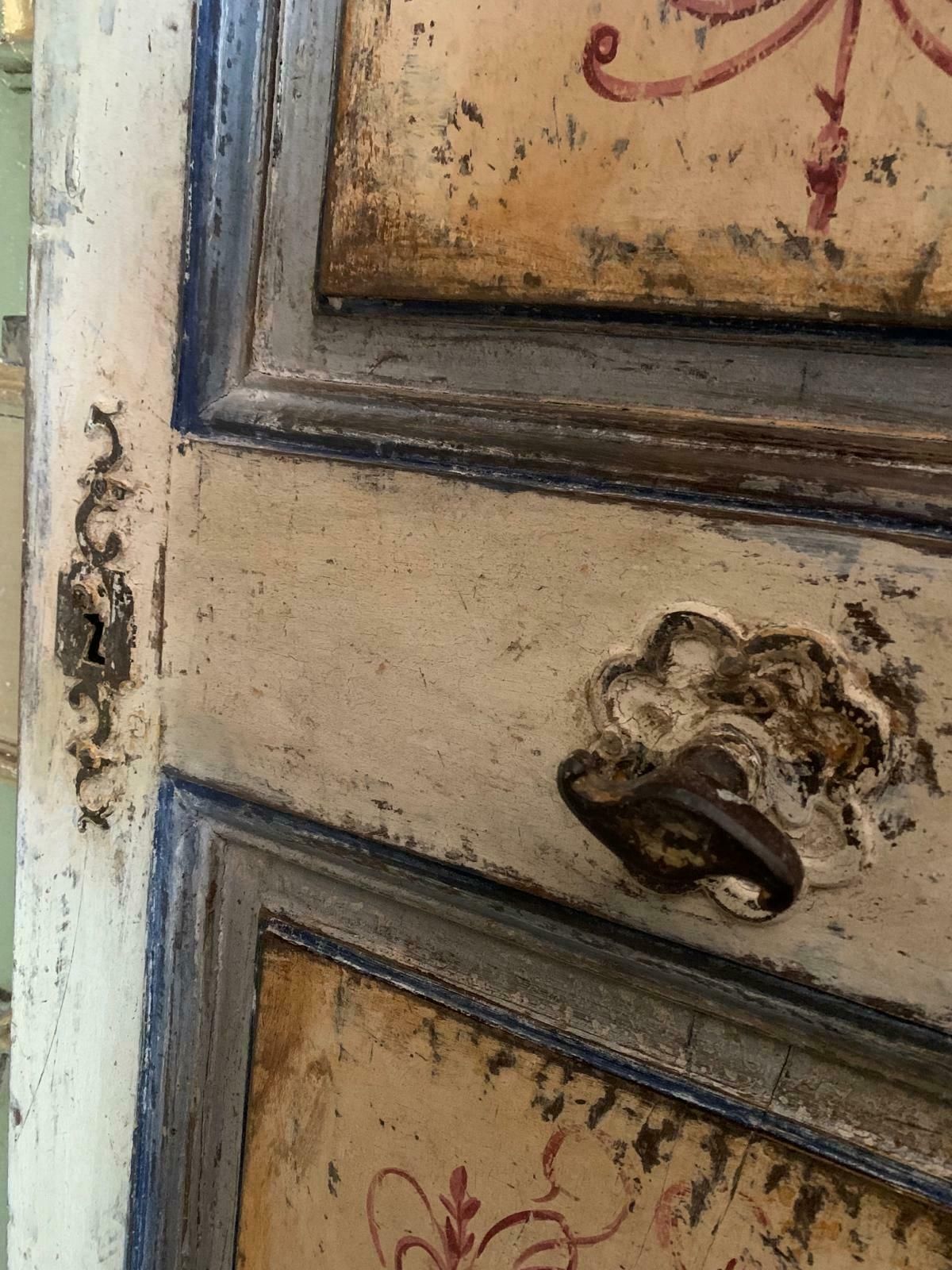 photo furniture Double Wing Interior Door, In Richly Painted Wood, Italy