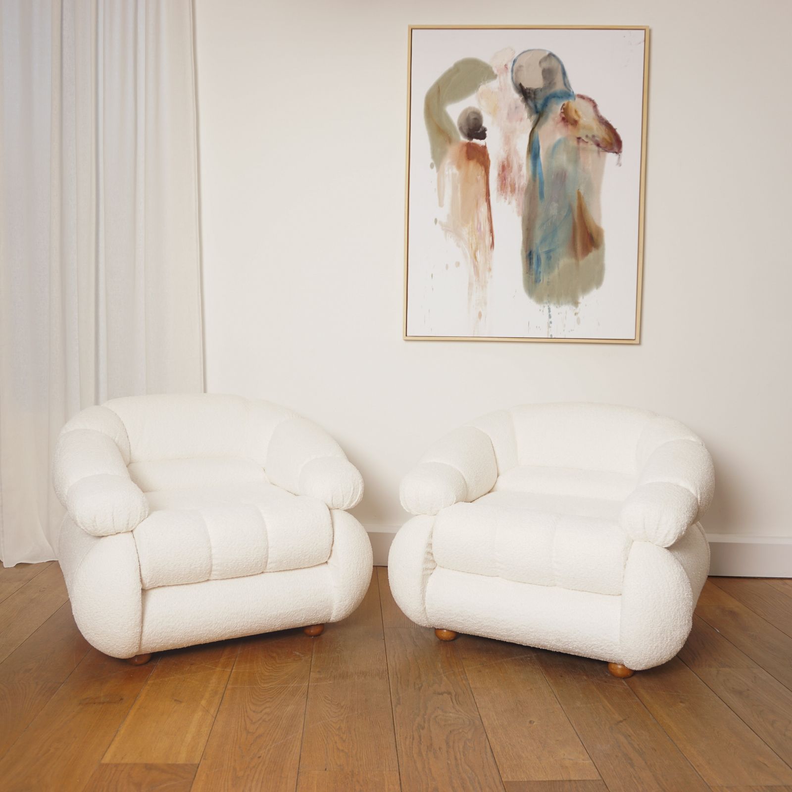Pair Of Armchairs Adriano Piazzesi, 1970
