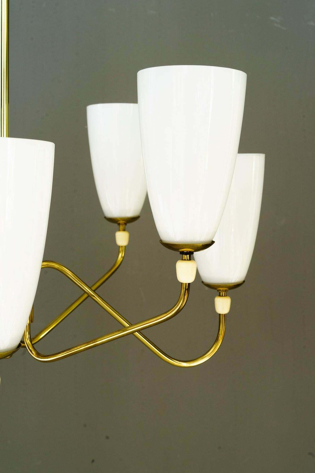 8 Light Rupert Nikoll Chandelier Vienna Around 1960s photo 2768.0