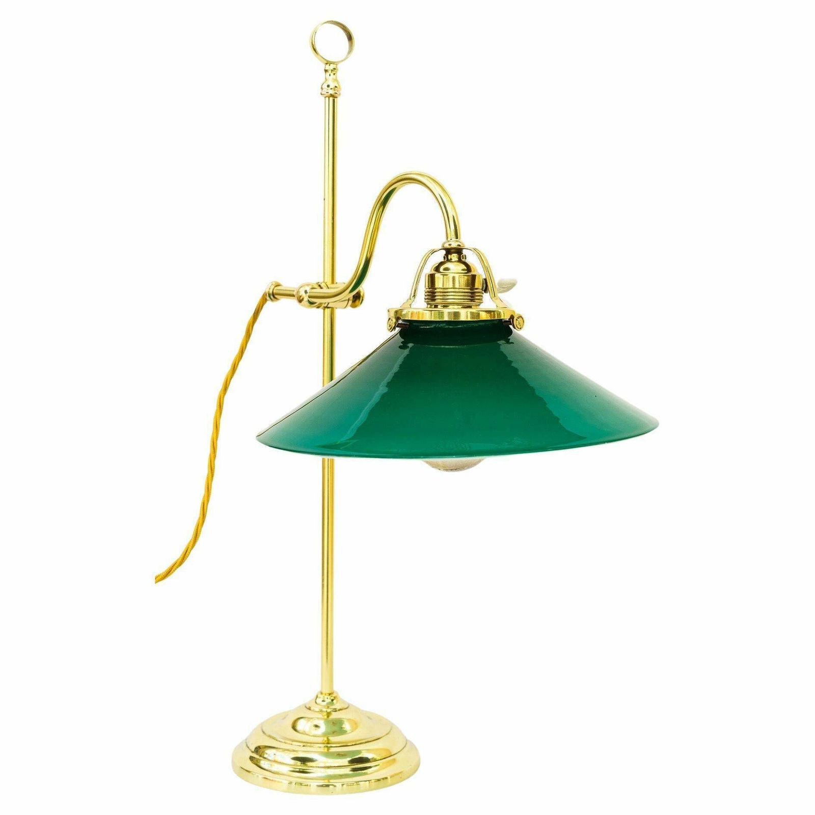Art Deco Condor Lamp With Original Antique Glass Shade Vienna Around 1920s