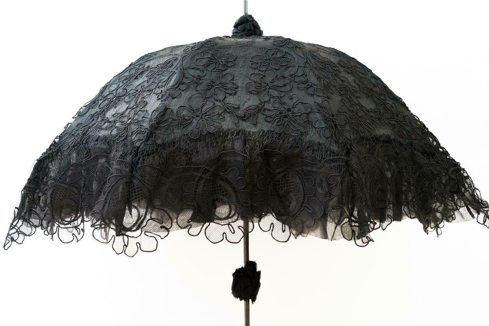 Parasol Made Of Silk And Fabric Around 1920s photo furniture