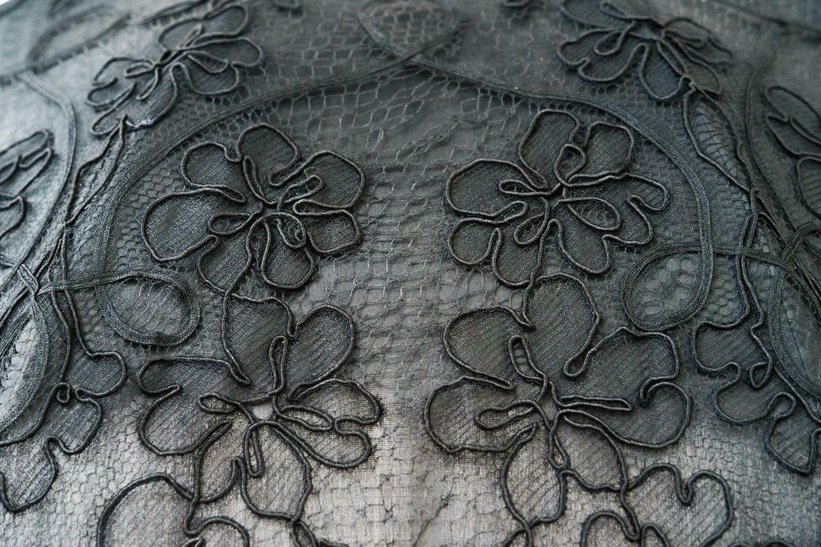 Home Decor Parasol Made Of Silk And Fabric Around 1920s photo