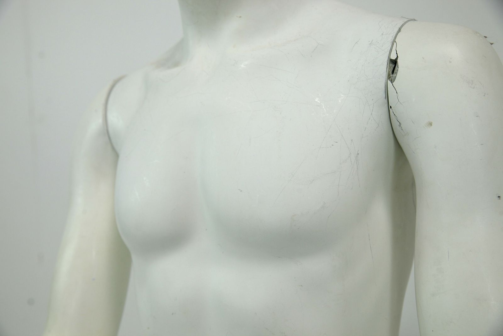 Male Mannequin With Chrome Stand Removable Arms Free Uk Delivery photo vinterior