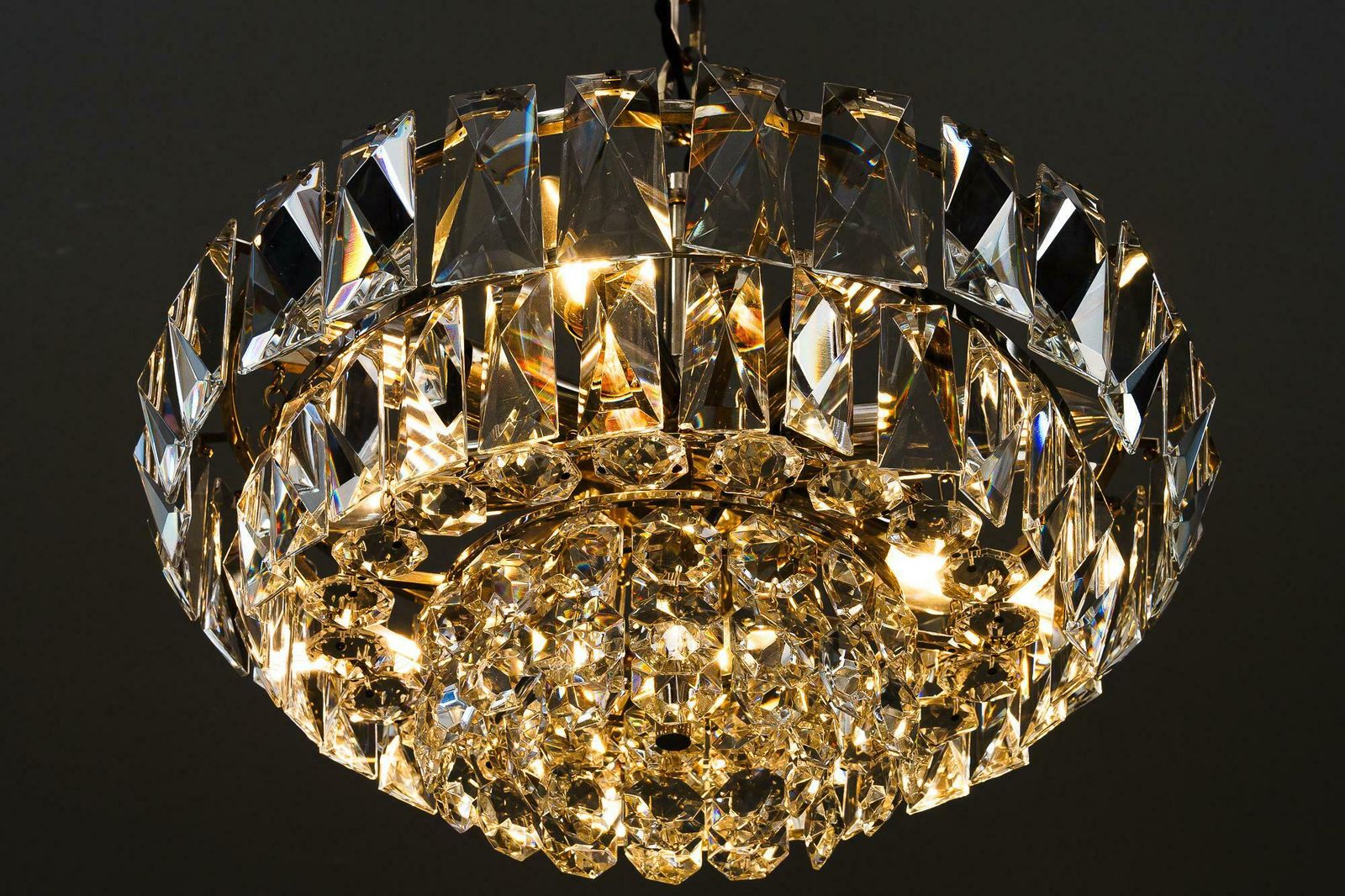 Lighting High Quality Bakalowits Chandelier Vienna Around 1950s photo