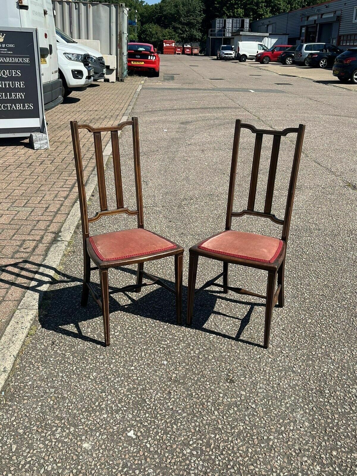 Arts + Crafts Morris And Co Pair Of Chairs photo furniture