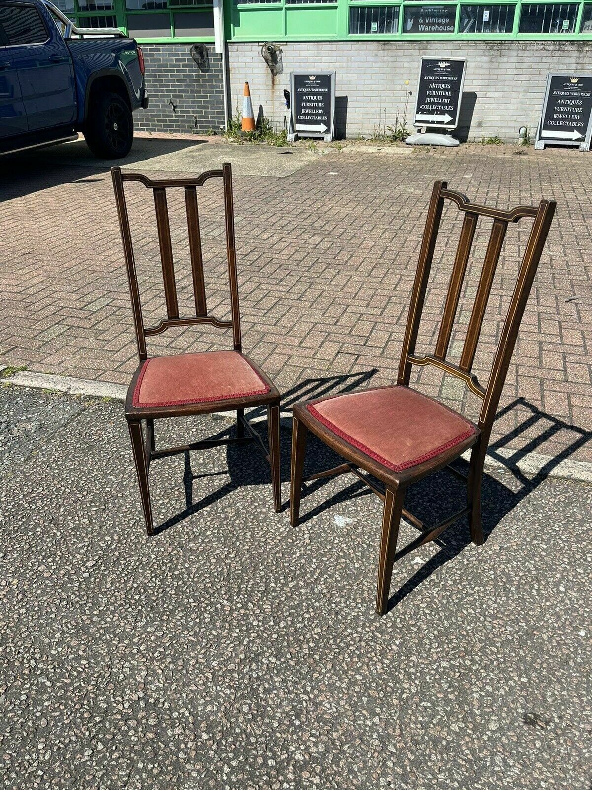 Arts + Crafts Morris And Co Pair Of Chairs photo vintage