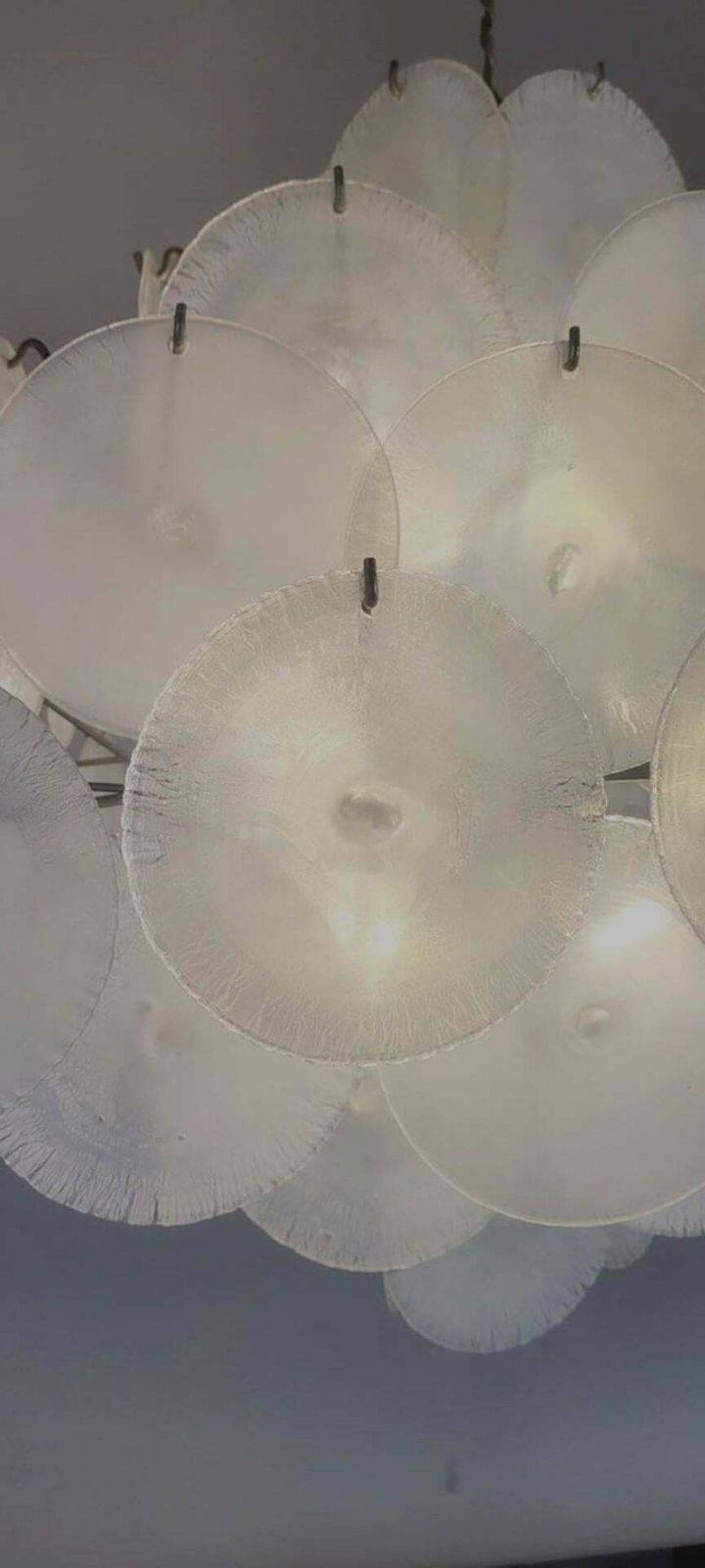 Mid Century Murano Glass Discs Suspension By Carlo Nason, 1960s photo furniture
