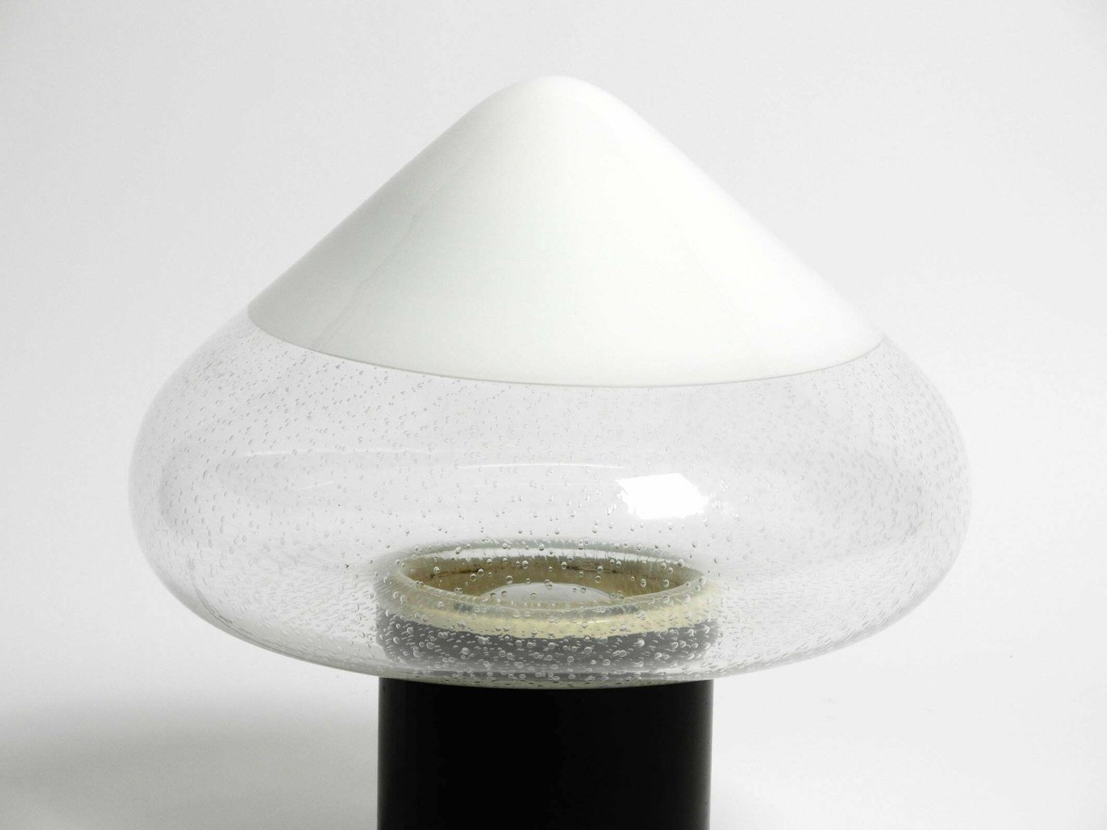 Large 60s Italian Two Piece Murano Glass Table Lamp By Roberto Pamio For Leucos photo 2254.0