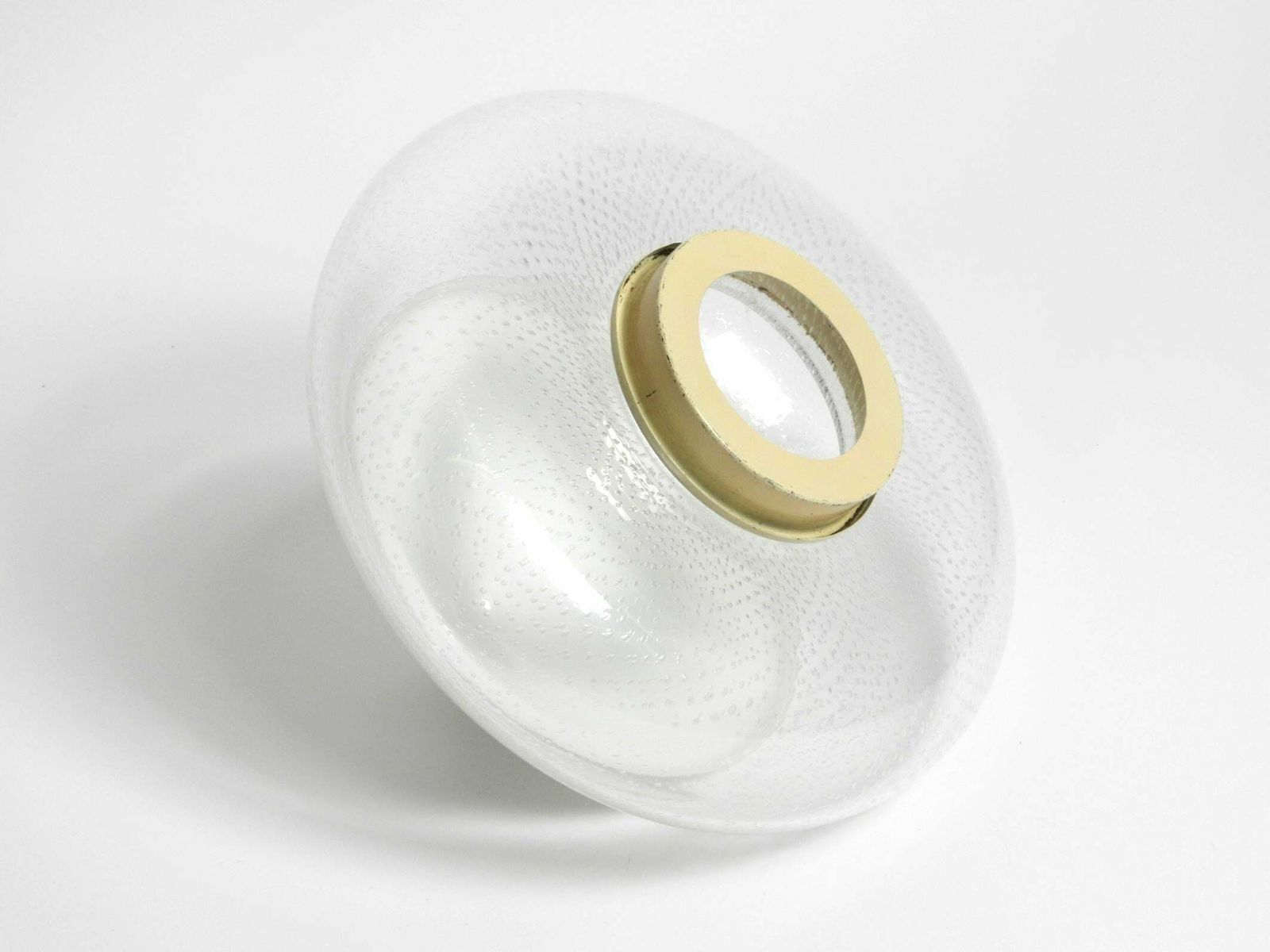 photo for sale Large 60s Italian Two Piece Murano Glass Table Lamp By Roberto Pamio For Leucos