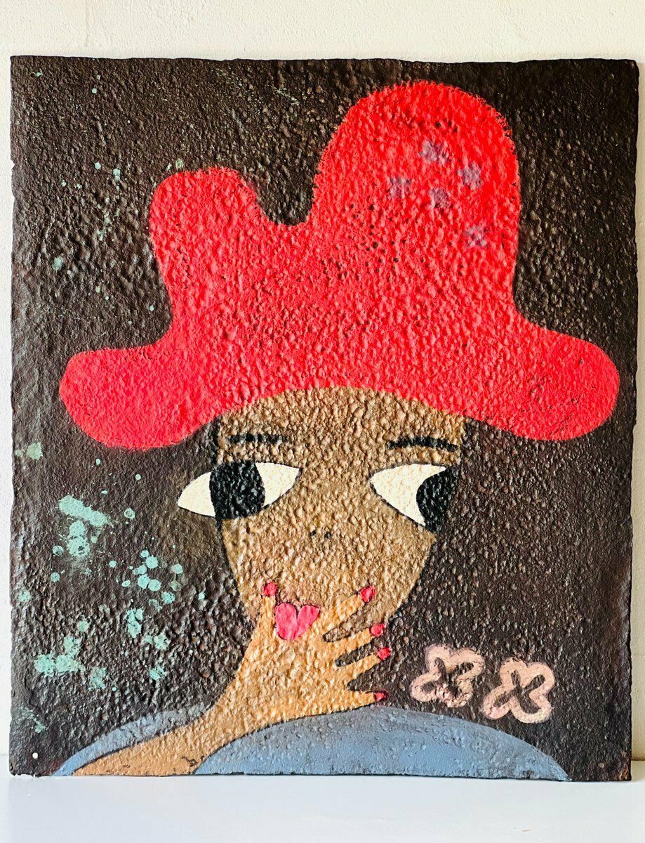 Kunst Elvira VI, Schilderij Op Metaal, Jaren 2000 photo