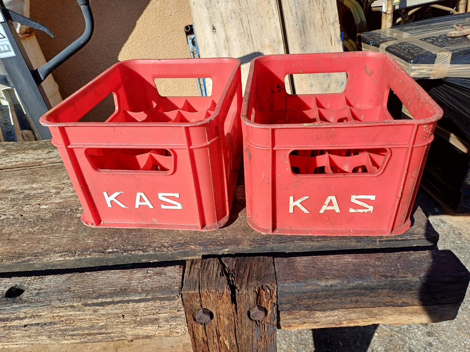 Pair Of Bitter Kas Bottle Racks