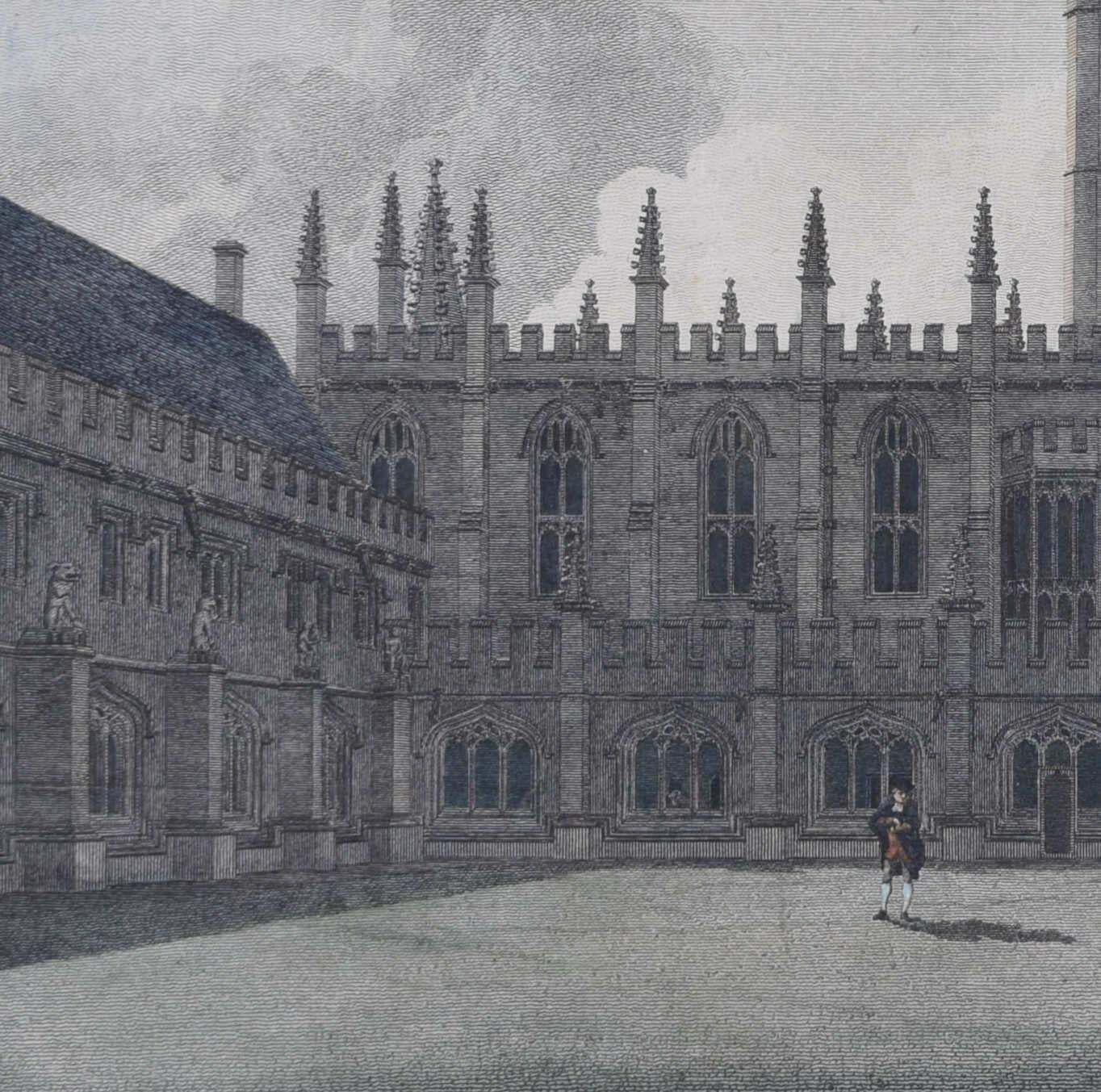 Gonville And Caius College, Cambridge Etching After Richard Bankes Harraden 1810 photo 250.0