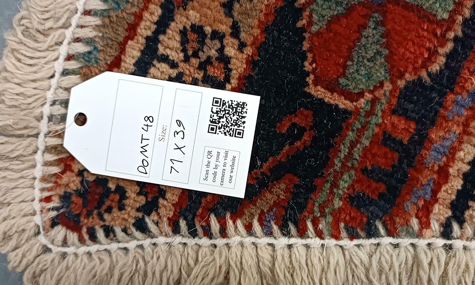 Handmade Rug Doormat Oriental Rug Semi Circular Interior Carpet Mat Entrance Way photo 492.0