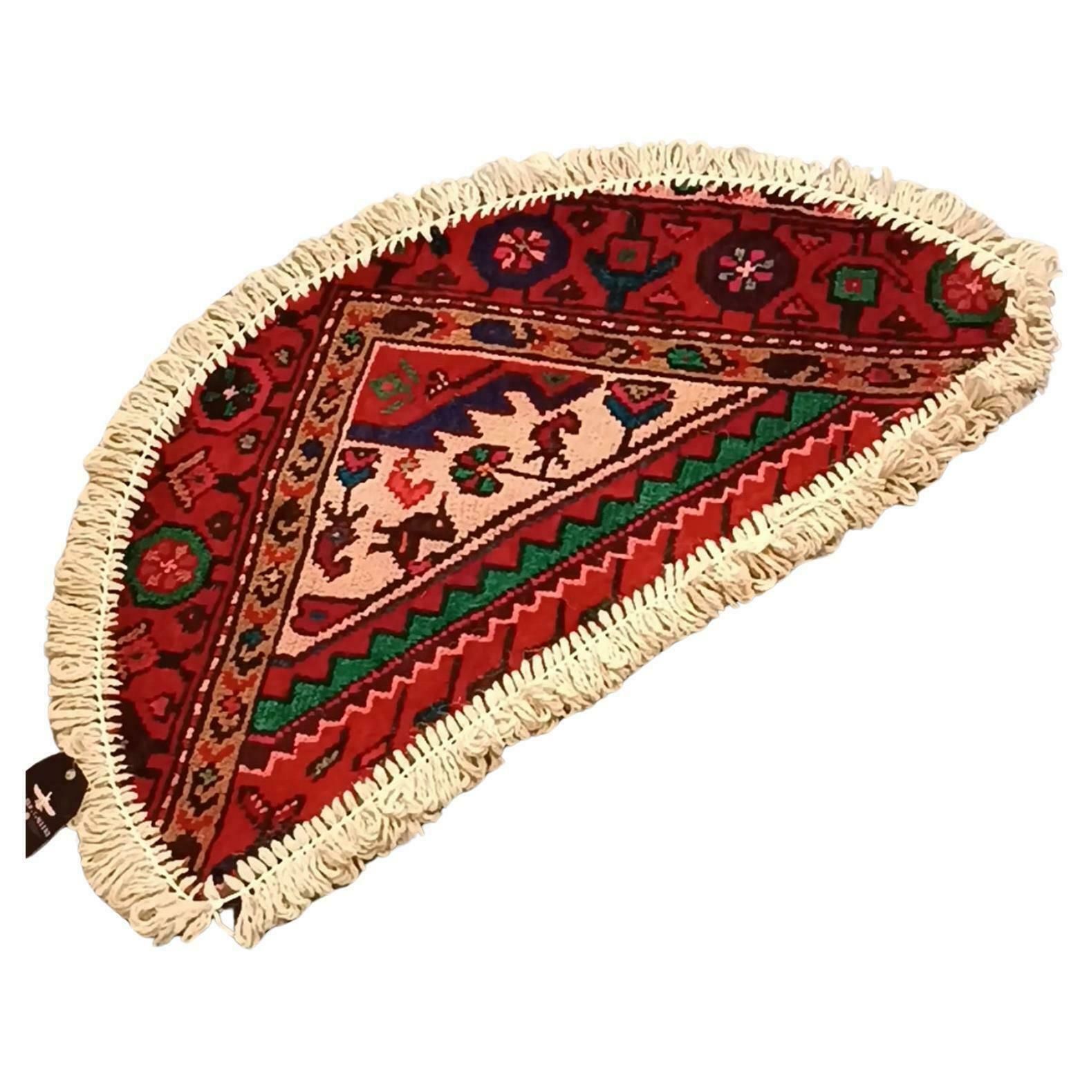 Handmade Rug Doormat Oriental Rug Semi Circular Interior Carpet Mat Entrance Way photo buy