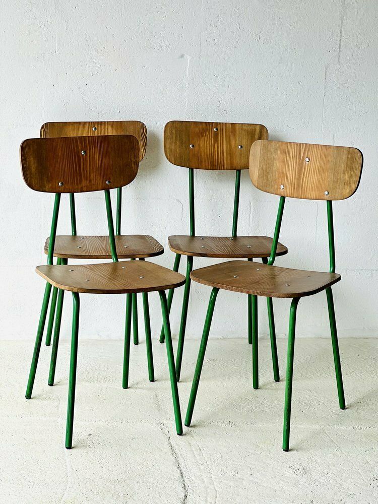 Meubels Eetkamerstoelen, Jaren 1970, Set Van 4 photo