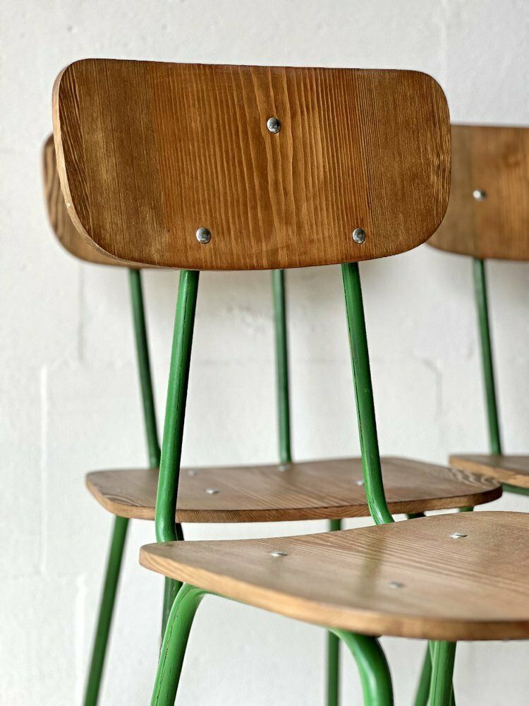 photo vintage Eetkamerstoelen, Jaren 1970, Set Van 4