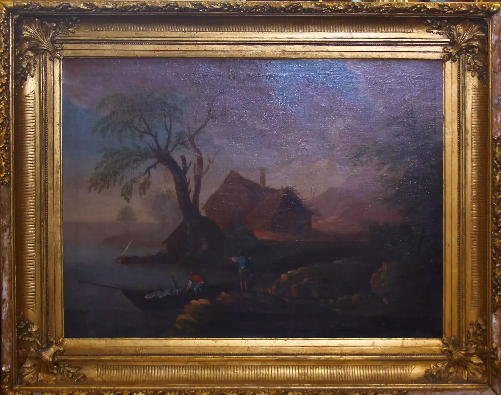 Fishermen Painting, 18th Century And Earlier