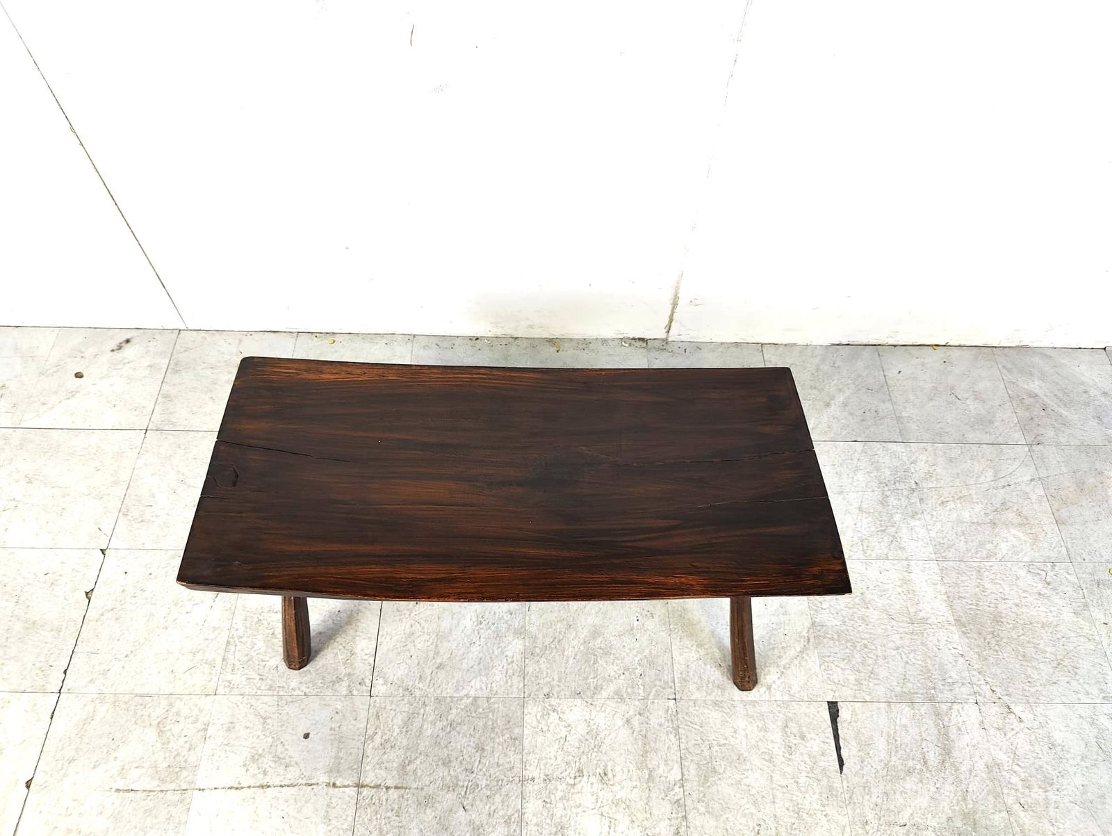 Solid Wooden Brutalist Coffee Table, 1960s photo buy
