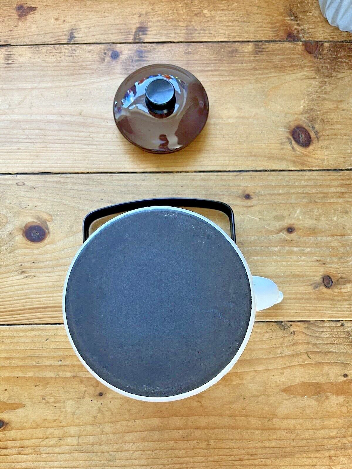 photo for sale Vintage 60's Finel Arabia Finland Ritari Knight Scandi Stove Top Kettle Teapot