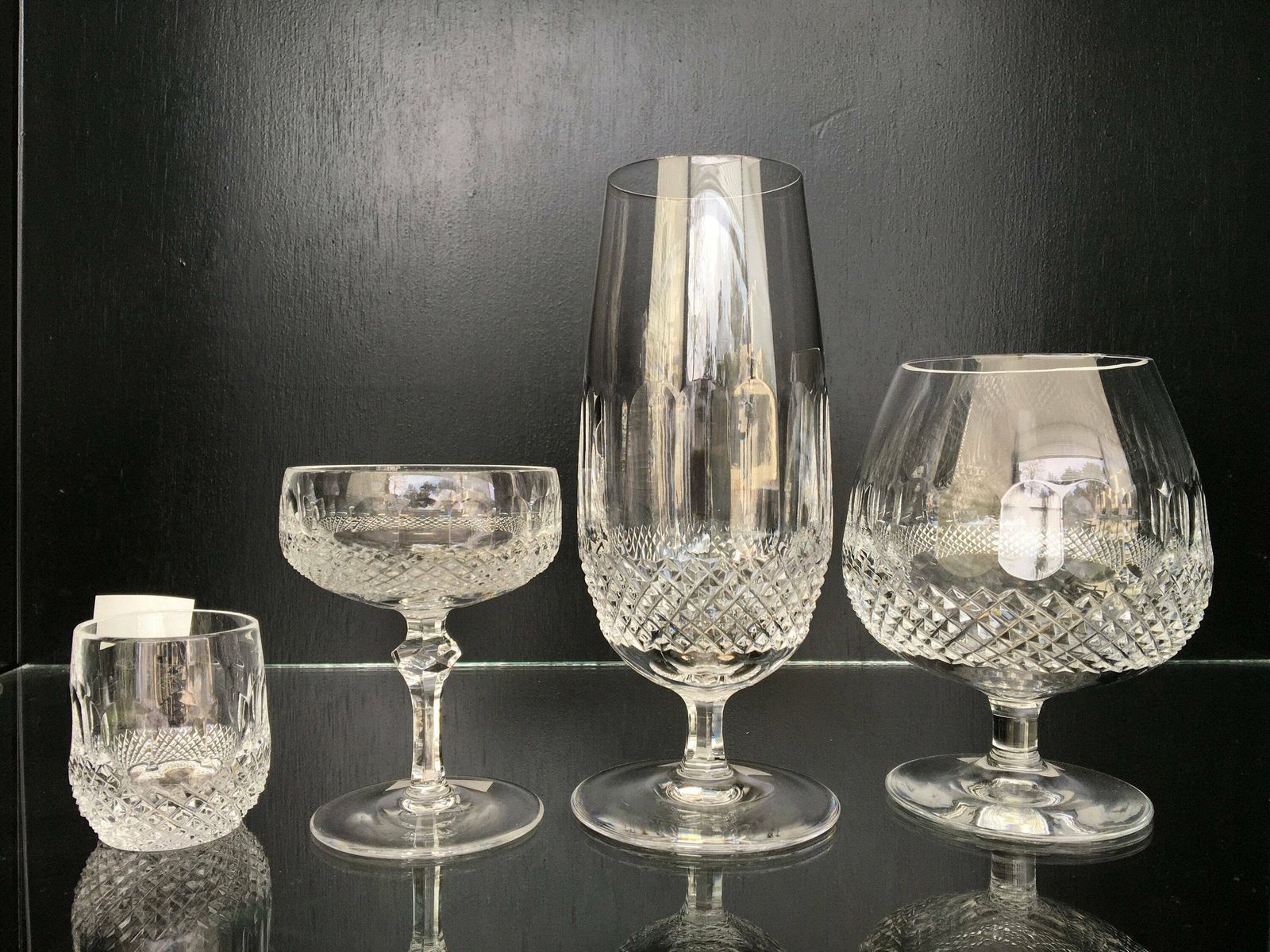 photo furniture Kristallen Sherryglazen | 6 Stuks | Colleen, Tommy, Patroon | Diamantslepen