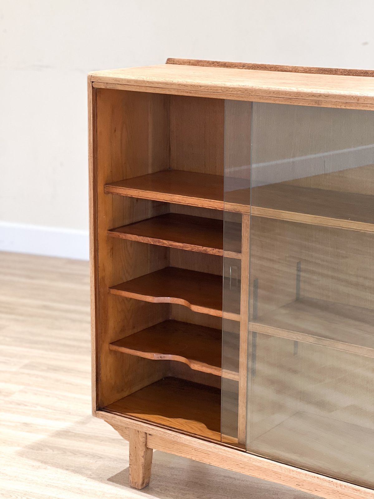 Oak Display Cabinet, 1950s, Vintage photo for sale