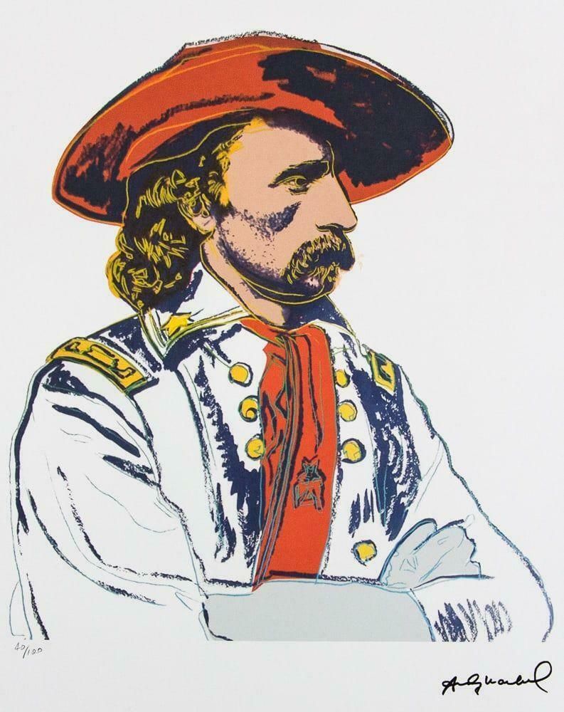Andy Warhol – General Custer Limited Edition Lithograph (1986) – Signed And Numbered photo Art