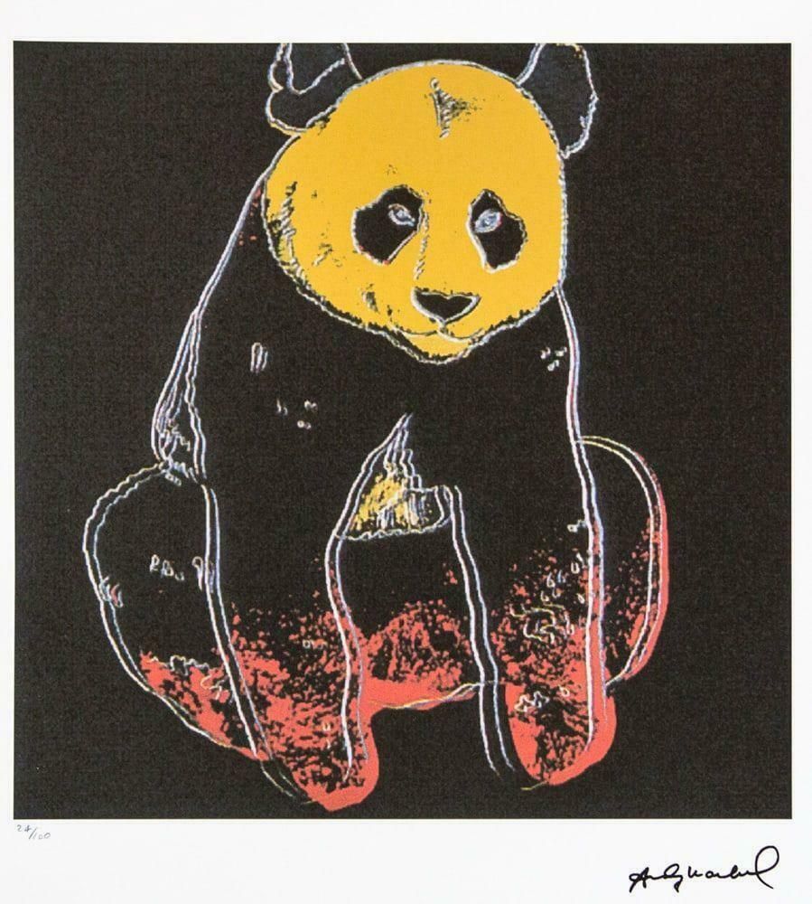 Andy Warhol – Panda Limited Edition Lithograph – Numbered And Authenticated