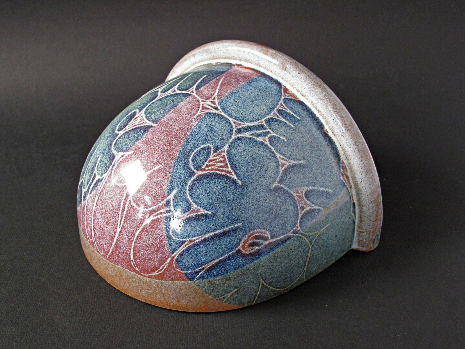Diana Worthy Wall Pocket Planter Or Vase For Crich Pottery Crich Pottery Wall Pocket Planter Or Wall Pocket Vase By Diana Worthy photo 68.0