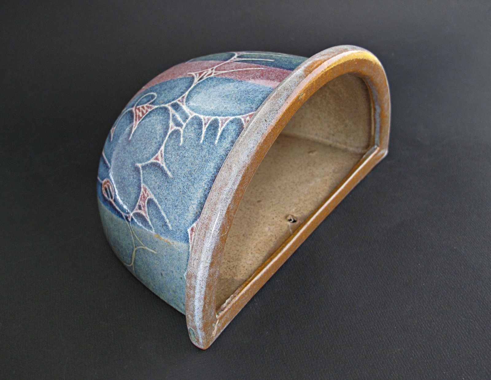 Diana Worthy Wall Pocket Planter Or Vase For Crich Pottery Crich Pottery Wall Pocket Planter Or Wall Pocket Vase By Diana Worthy photo vinterior