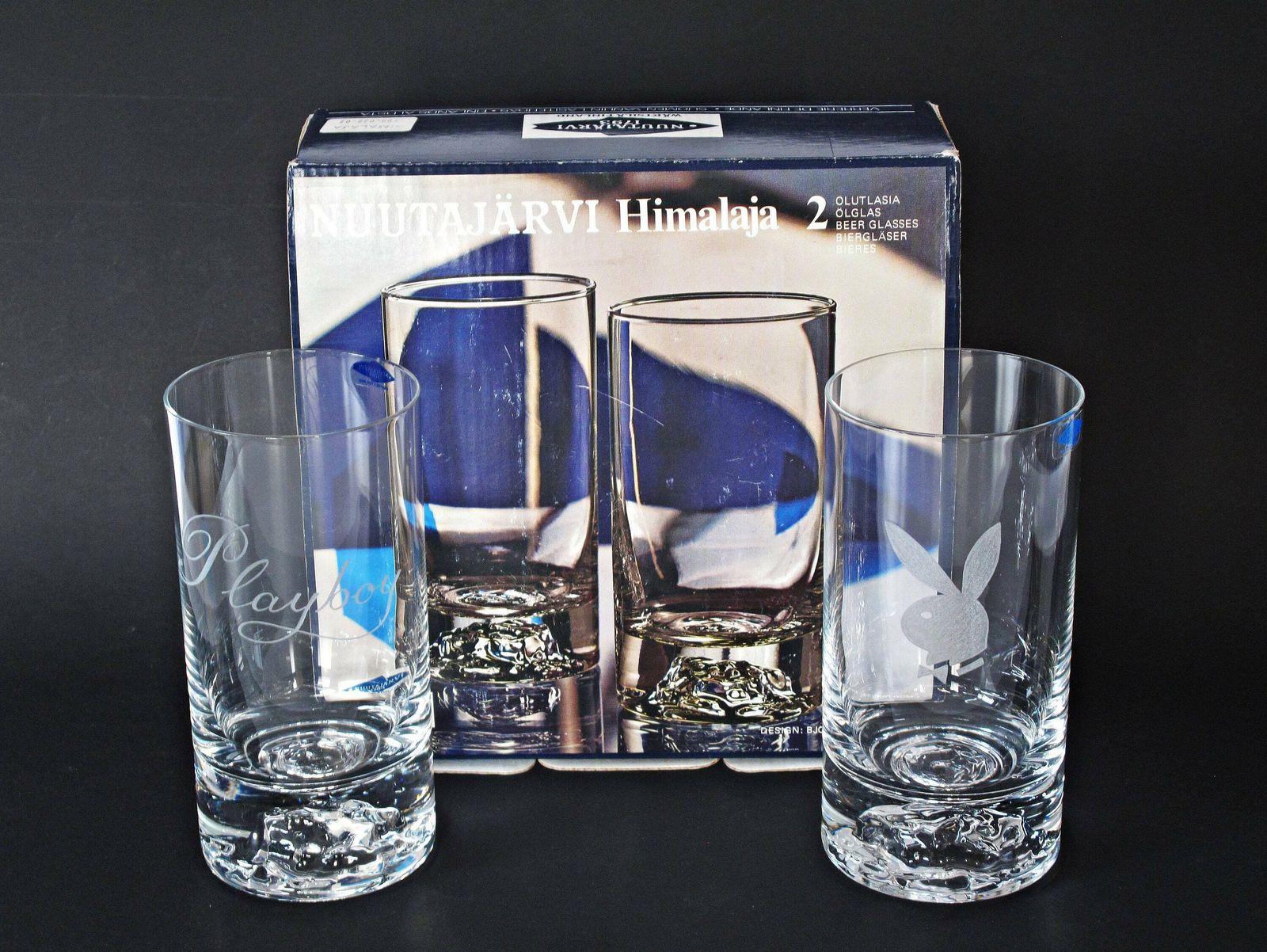 Nuutajarvi Himalaja Glasses By Björn Weckström With Playboy Logo   Playboy Glasses photo furniture