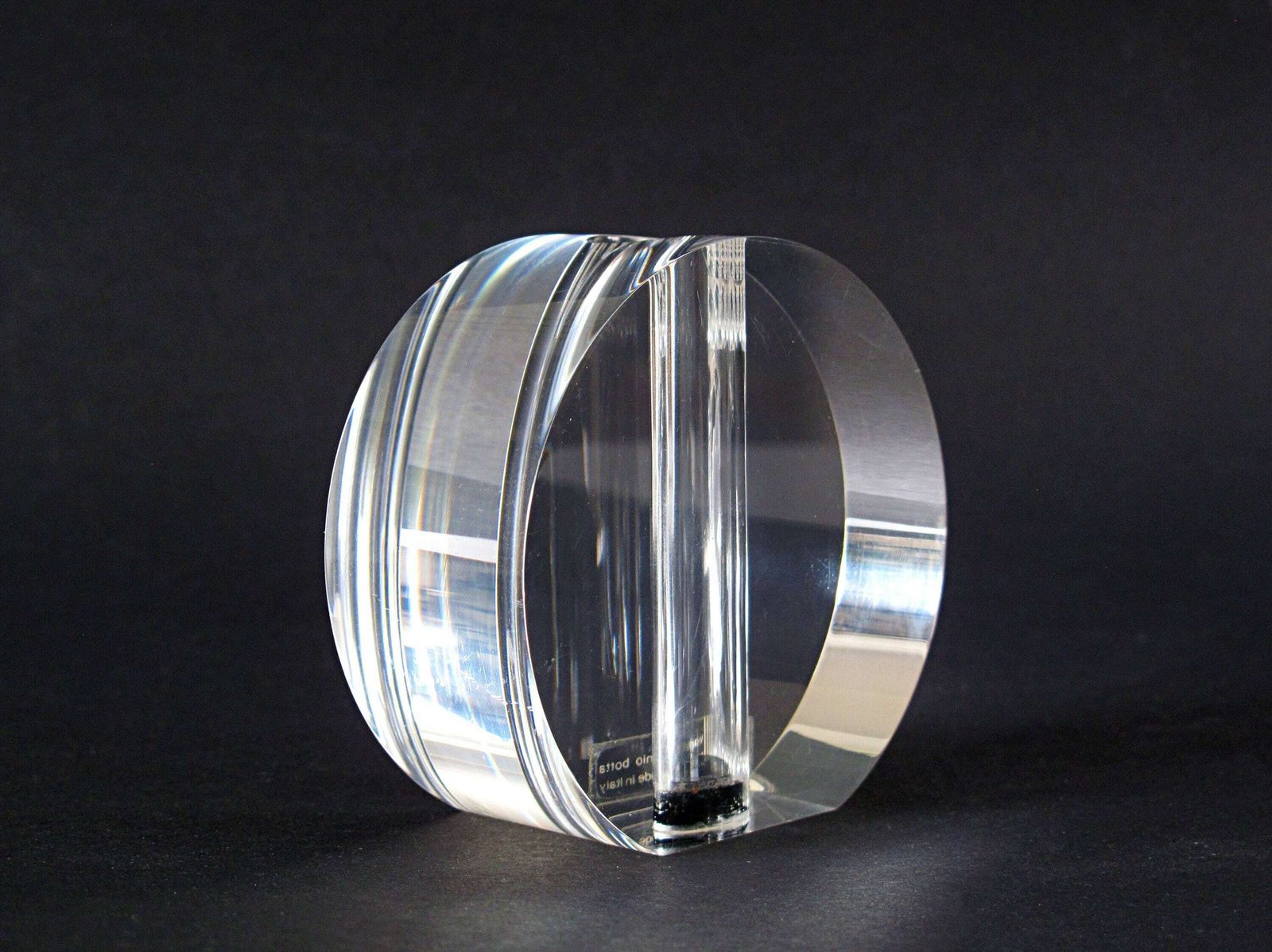 Feliceantonio Botta Lucite Vase   Clear Lucite Soliflore Vase By Felice Antonio Botta Of Italy photo 139.0