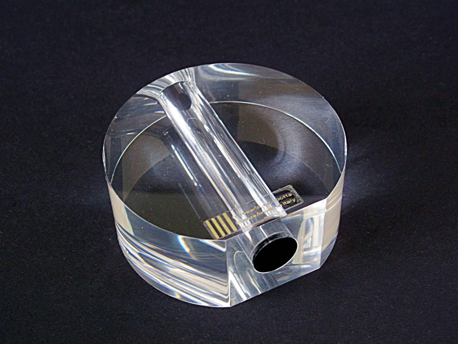 Feliceantonio Botta Lucite Vase   Clear Lucite Soliflore Vase By Felice Antonio Botta Of Italy photo vintage