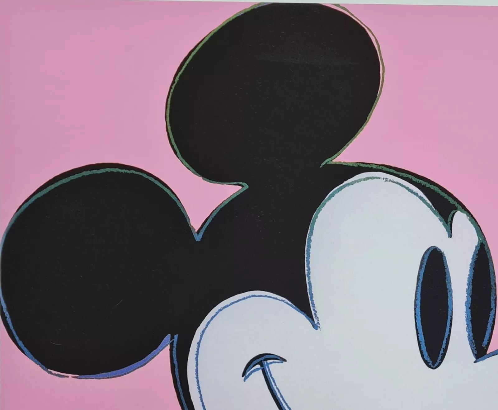 1990s Andy Warhol Mickey Mouse Pink Lithograph photo 3462.0